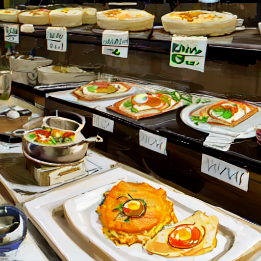 オムライス含め、いろんな料理が並んでいるショーケース