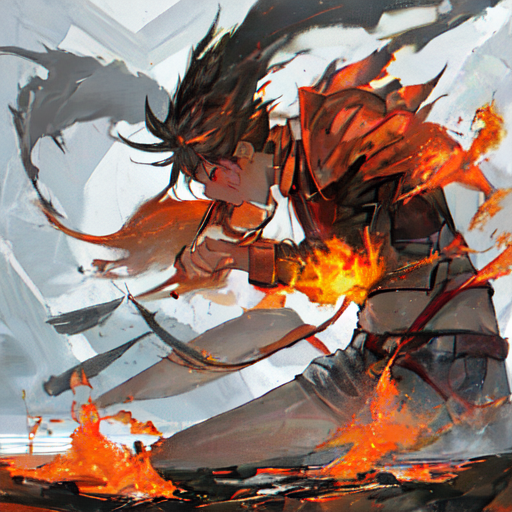 熱そうな炎で焼いた肉を食べているバーベキュー