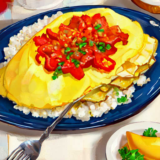 おいしそうなオムライスイラスト