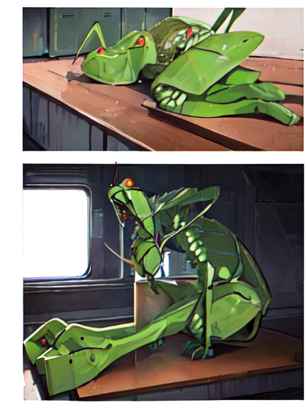 変わったタイプのカマキリ