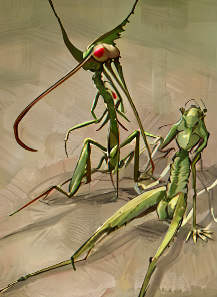 ちょっと怖いカマリキの絵