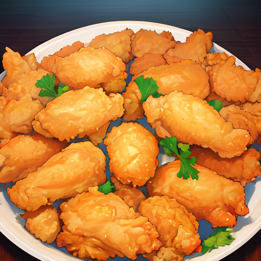 おいしそうで形もいい唐揚げの山盛り