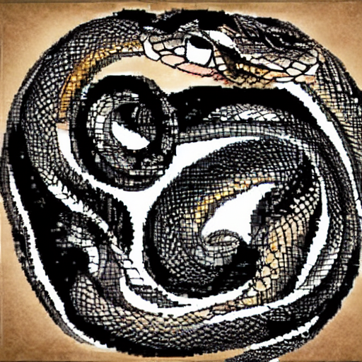 ヘビの和風買いが風