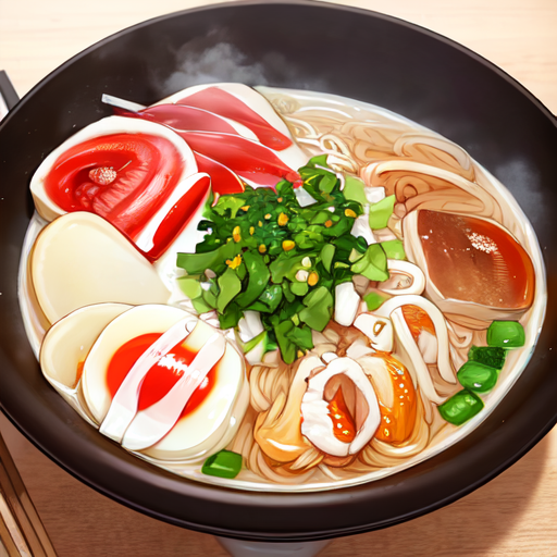 色鮮やかなラーメン