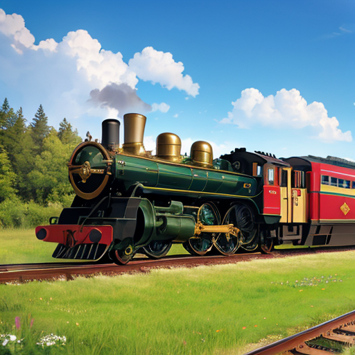 昔の汽車のイラスト