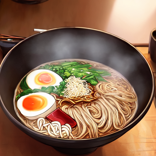 半熟卵がとてもおいしそうな中華そば