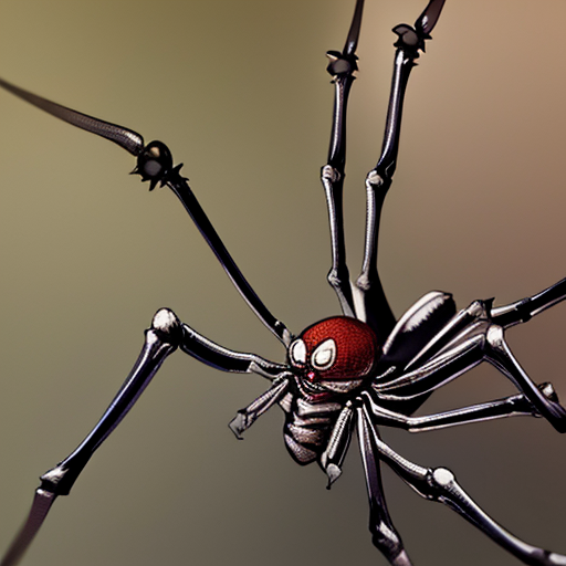 力強そうな足をした蜘蛛