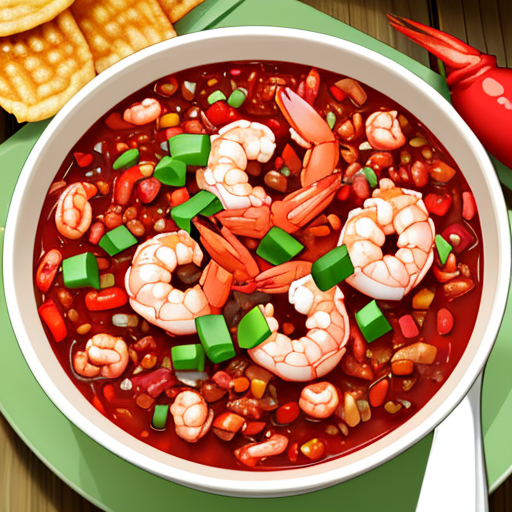 野菜たっぷりのエビチリ