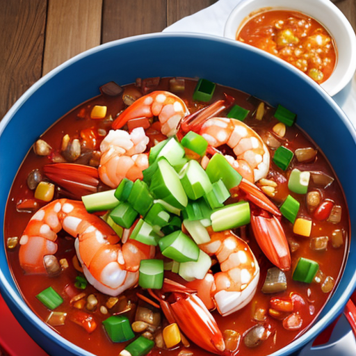 結構辛そうなエビチリの絵