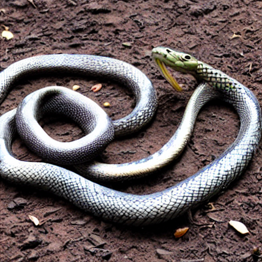 体のうろこがリアルなヘビ