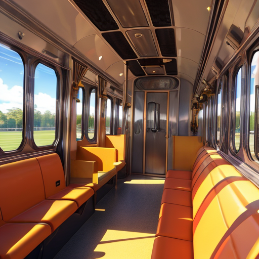 誰も人がいない車両の電車