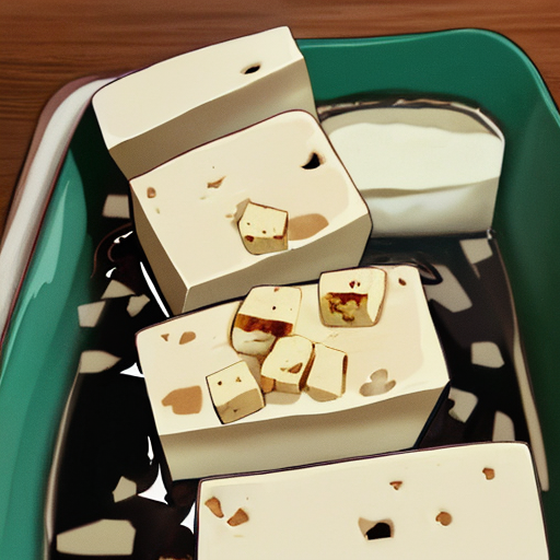 醤油系の味付けがしてあるお豆腐料理