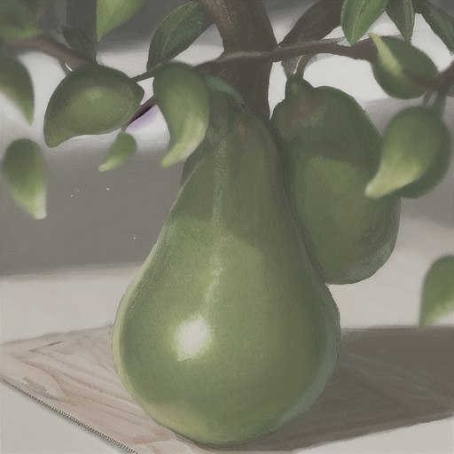 まだ小さいものがたくさん混じっている梨の無料画像