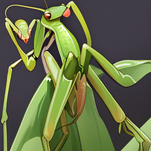 カマキリのドアップ