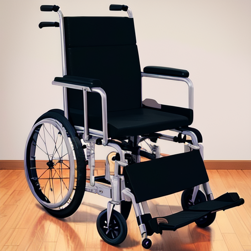 誰も乗っていないきれいに整備された車イス