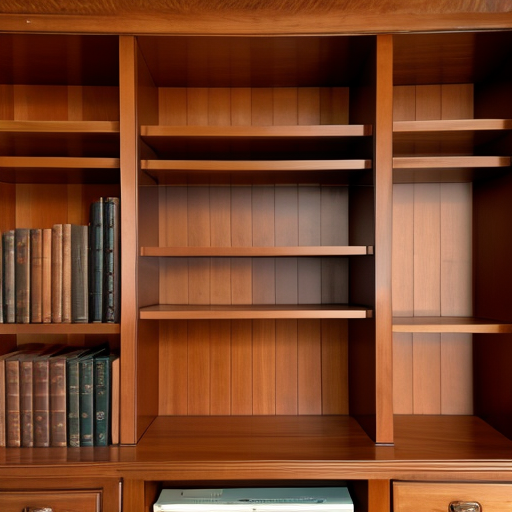 空白の多い本棚